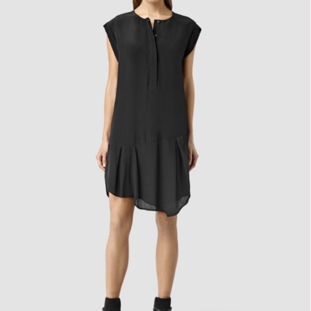 ALLSAINTS Roka Silk Blend Dress Size‎ 4